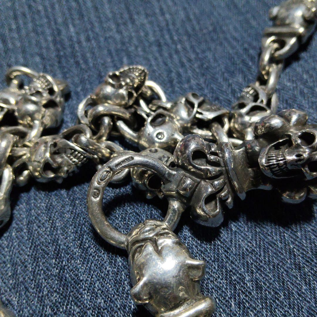 シルバー925　STERLING　スカルウォレットチェーン