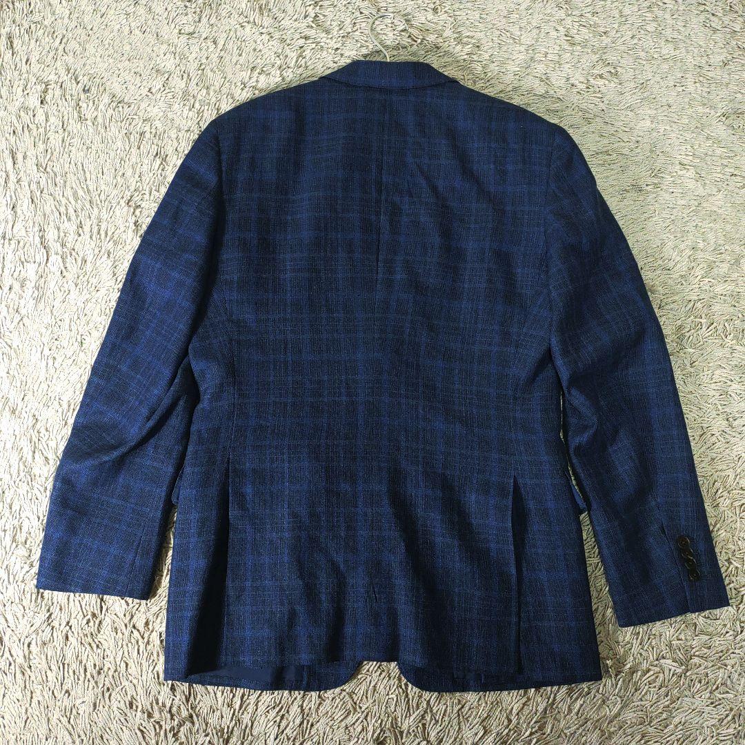 【リネン・シルク混】ゼニアZegna FILO テーラードジャケット　ネイビー