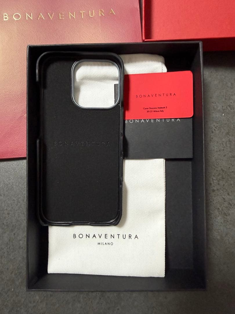 BONAVENTURA iPhone用ケース ブラック