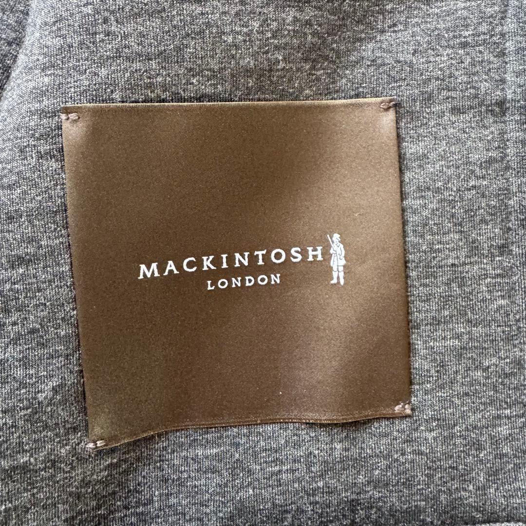 マッキントッシュロンドン ヴァルスタージャケット ネイビー スライバーニット