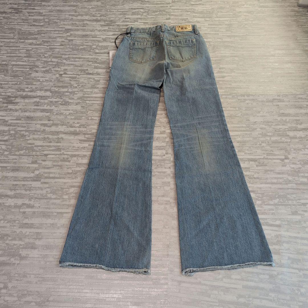 00s DIESEL ワイドフレアデニム Y2K ローライズ タグ付 平成ギャル