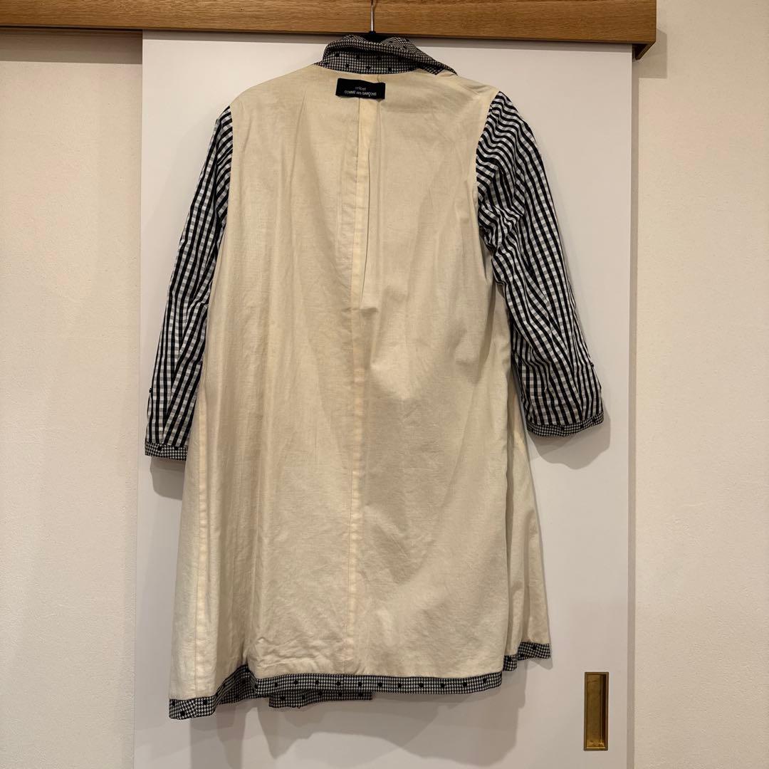 tricot COMME des GARCONS 千鳥格子 ドット ロングコート