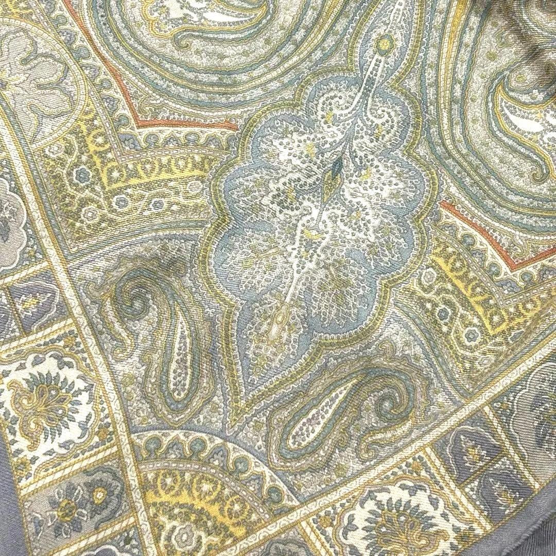 ETRO 大判ペイズリー柄 ストール/ショール　タグ付きイタリア製　シルク混