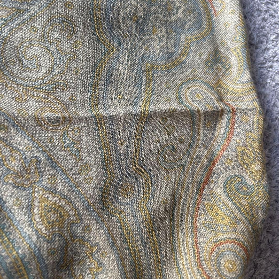 ETRO 大判ペイズリー柄 ストール/ショール　タグ付きイタリア製　シルク混
