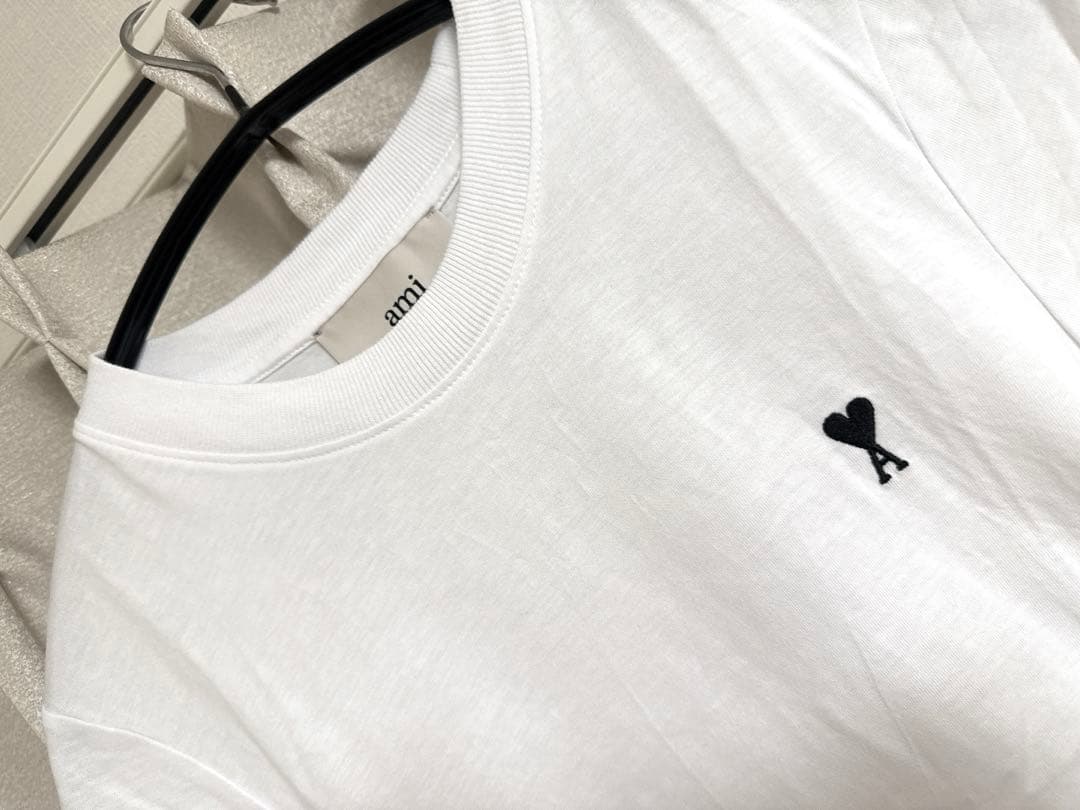 アミパリス ホワイトコットンTシャツ