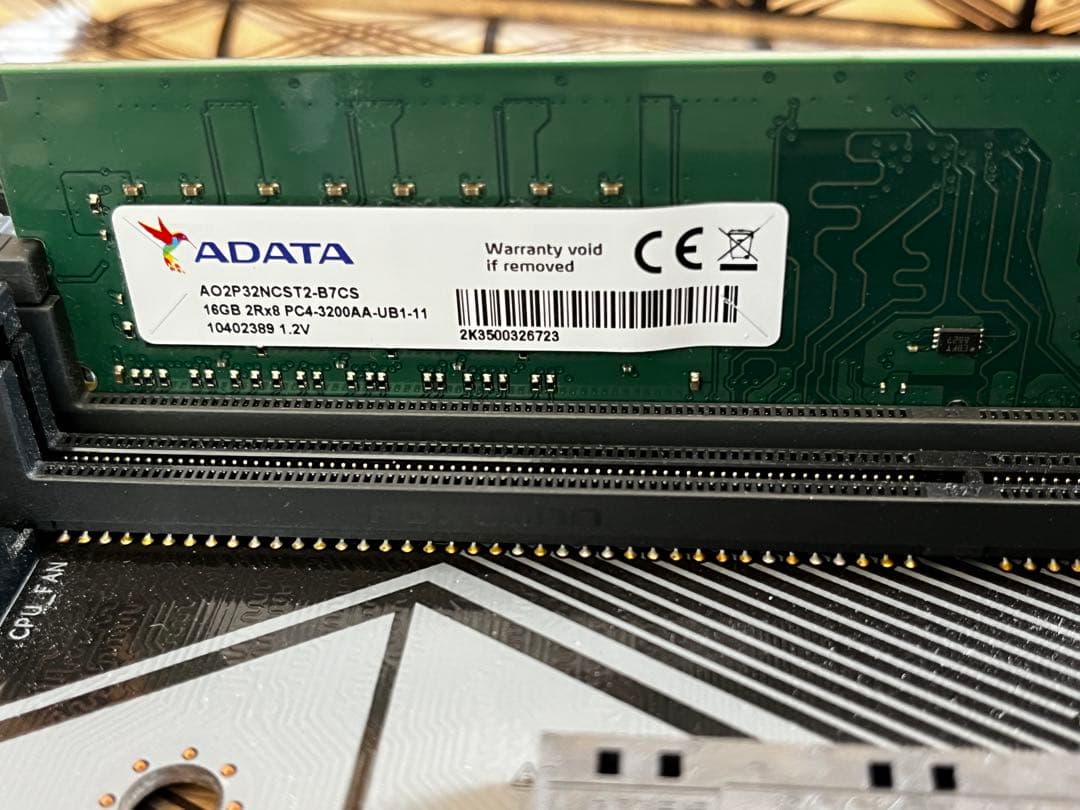 パ*ダ様 ryzen 7 3700x b450M-A DDR4 16GB クーラ