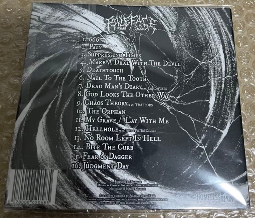 Paleface – Fear & Dagger デスコア　廃盤　新品　メタル