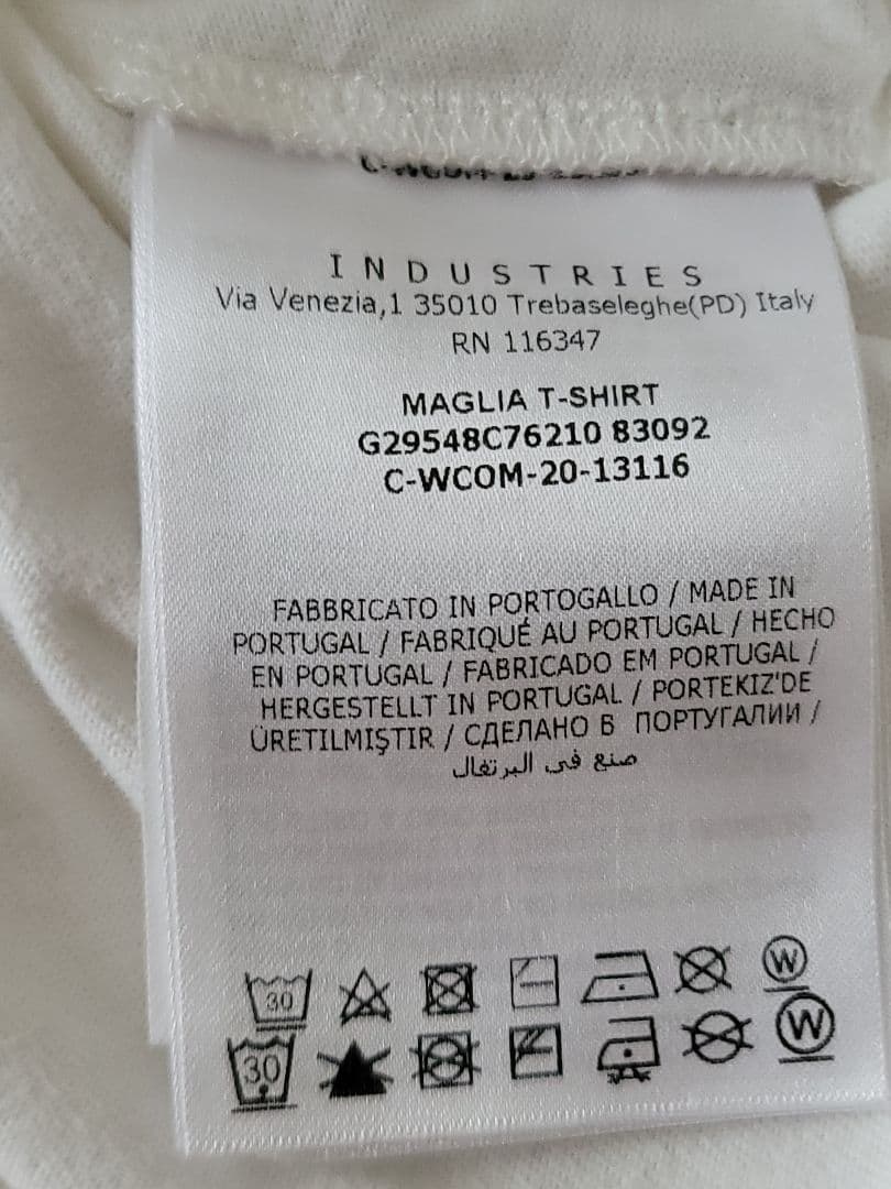 りんりん　MONCLER ホワイト 半袖Tシャツ
