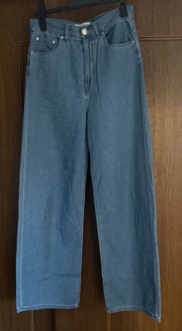 23区DENIM ライトダンガリー ワイドパンツ