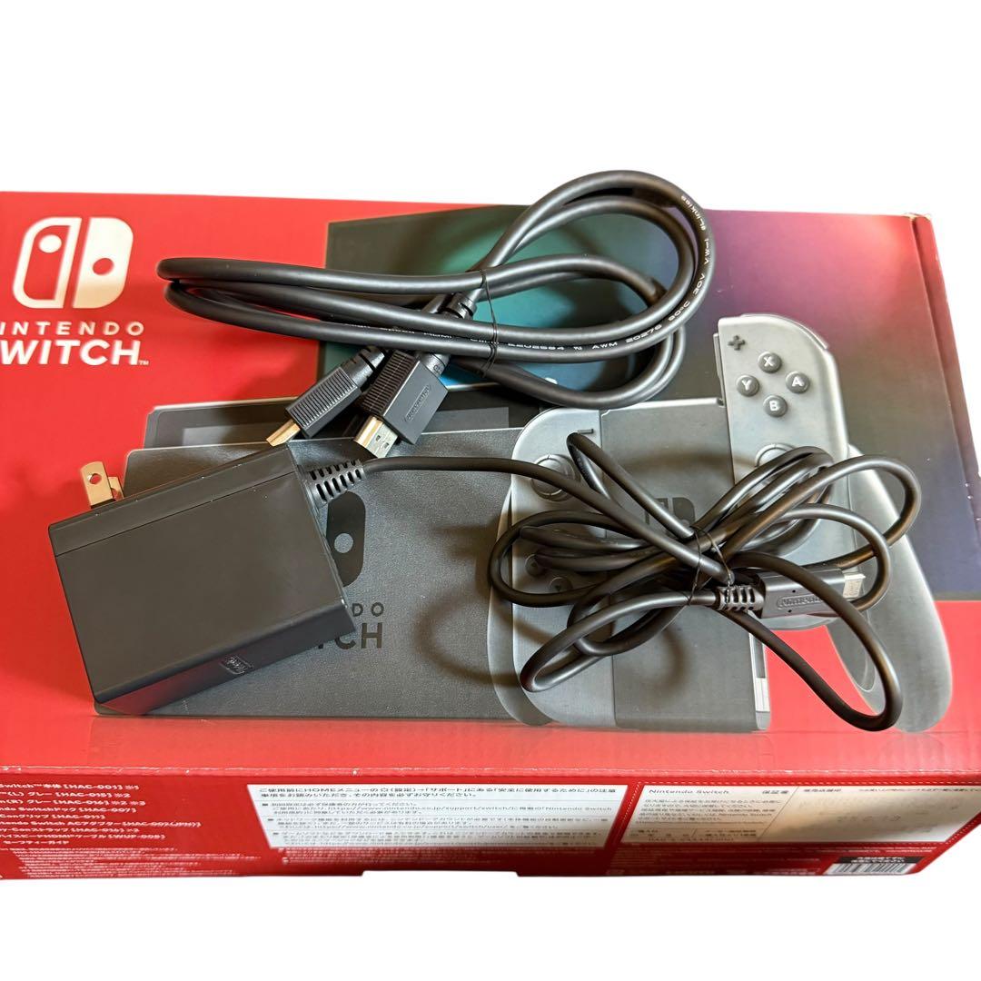 d*2様 Nintendo Switch グレー本体、付属品全てあり