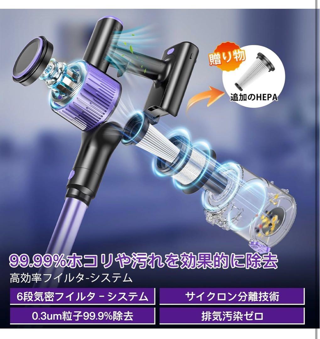 掃除機 コードレス 【2026衝撃的デビュー！ A 90Kpa超強吸引