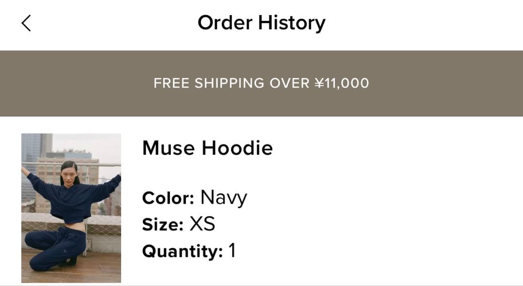 reika⭐︎　新品　alo yoga muse hoodie ネイビー