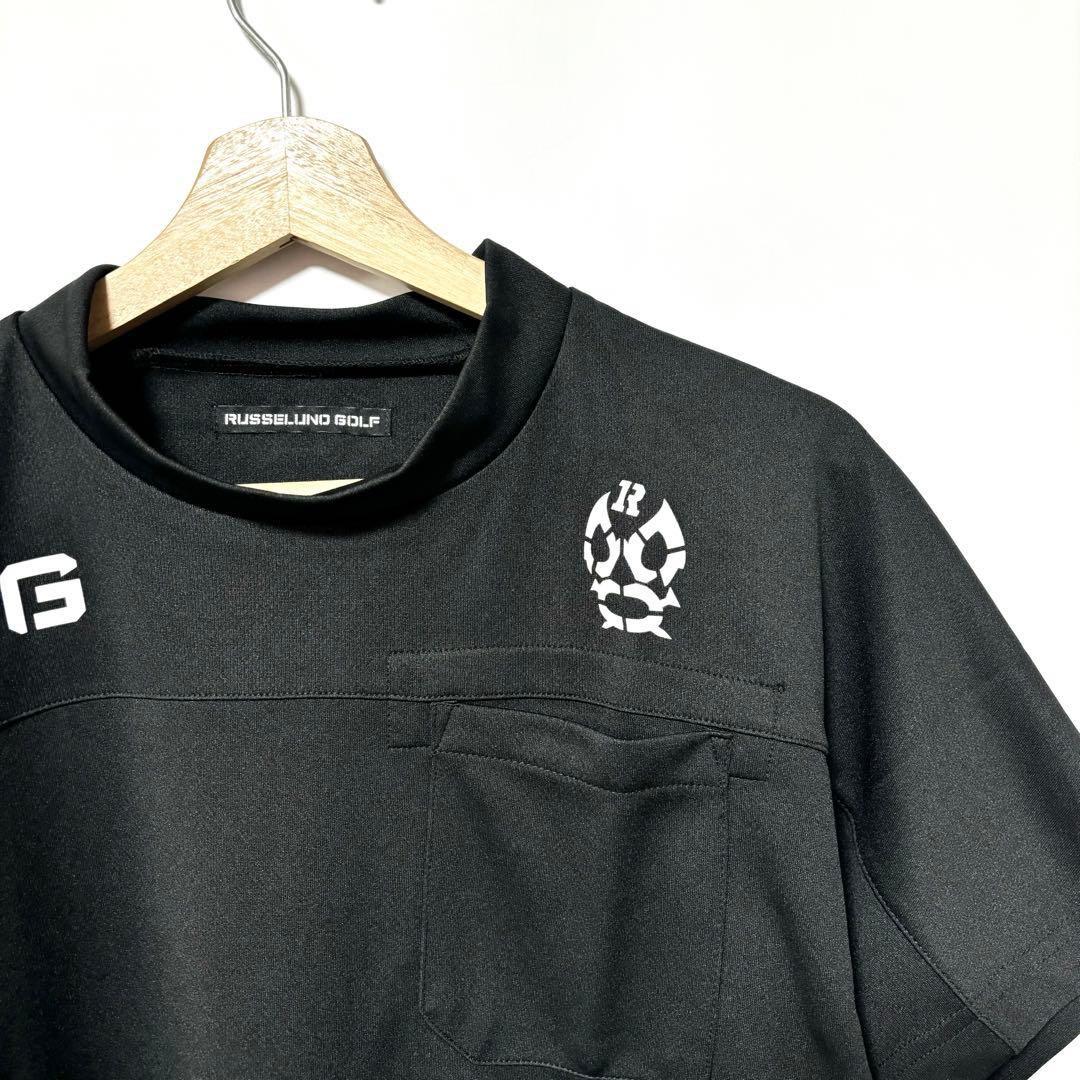 ラッセルノ ゴルフ RSG バーブドワイヤー S/S モックネック ブラック 7