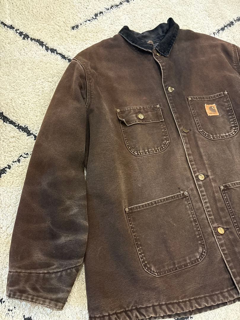 m*a様 【00s極フェード】carhartt DKB XL ブラウン カバーオ