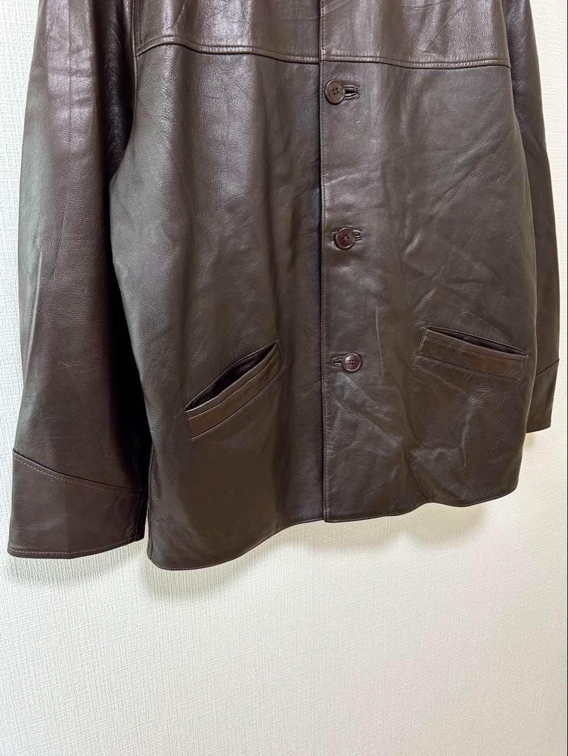 VERA PELLE 90s イタリア製 レザーカバーオール　レザージャケット