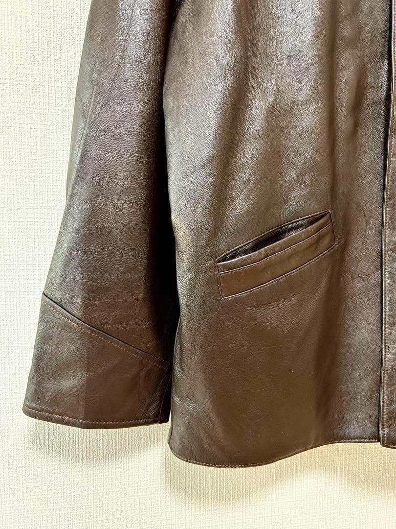 VERA PELLE 90s イタリア製 レザーカバーオール　レザージャケット