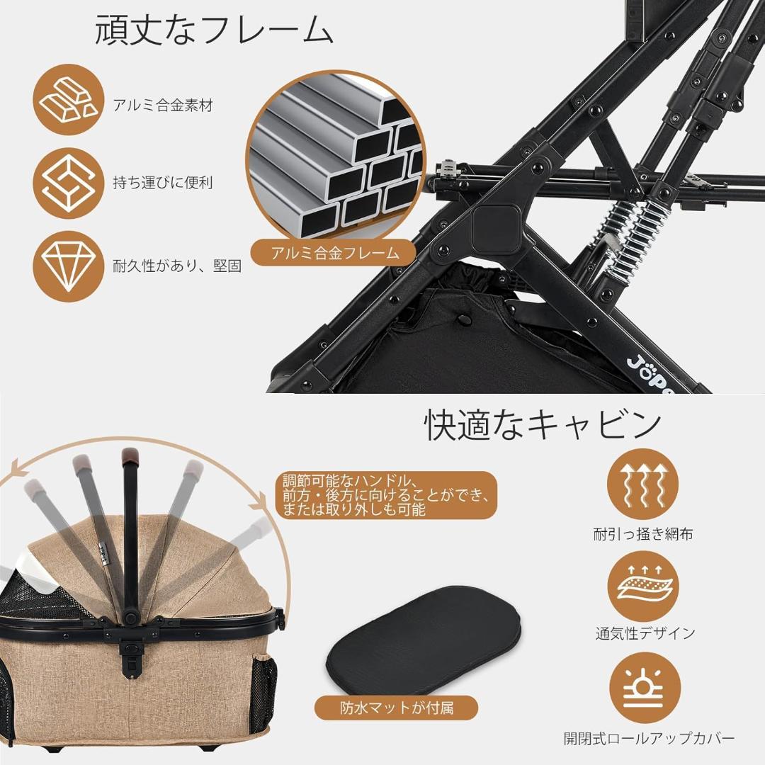【新品未開封品】ペットカート アイアングレー