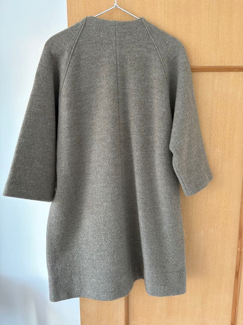 evam eva ノーカラーコート