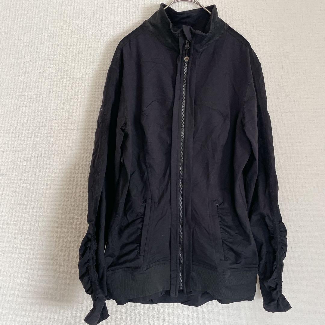 Lululemon 【8】ブラック フルジップ　ジャケット　黒　アウター