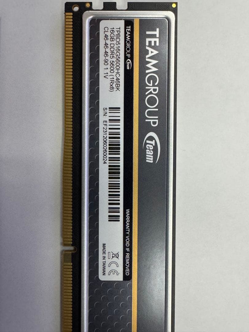 TEAMGROUP ELITE DDR5 メモリ 16GB 2枚