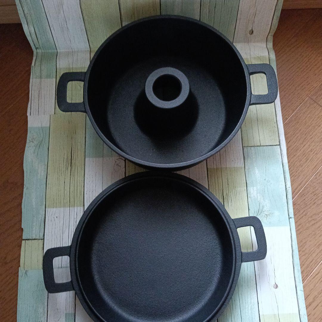 【新品、未使用】盛榮堂　南部鉄器　タミさんのパン焼器　19cm