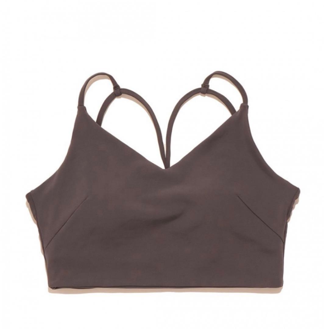 【emmi yoga】 サステナレッチ　ショートブラトップ&レギンスセットグレー