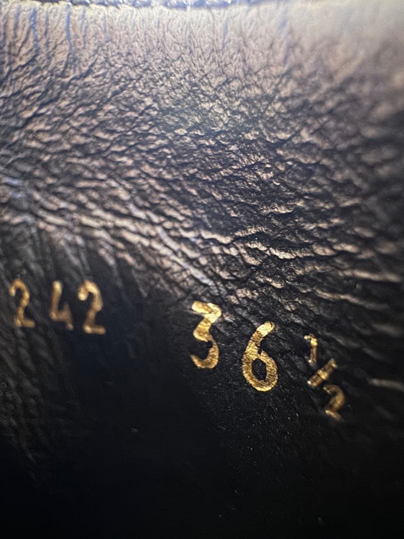 極美品 セリーヌ ローグブーツ 黒36.5