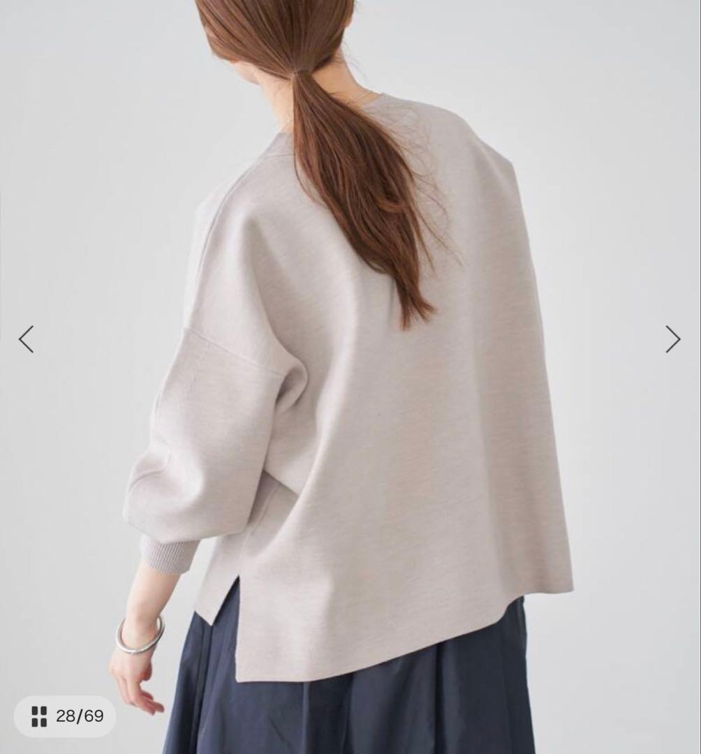 新品IENA スーパーファインスムース ショートカーディガン