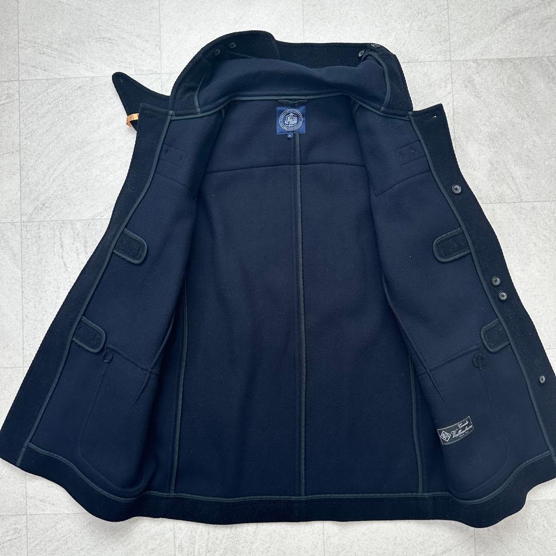 希少 LL【J.PRESS】ダッフル コート ヘリンボーン バロムブローサ 紺