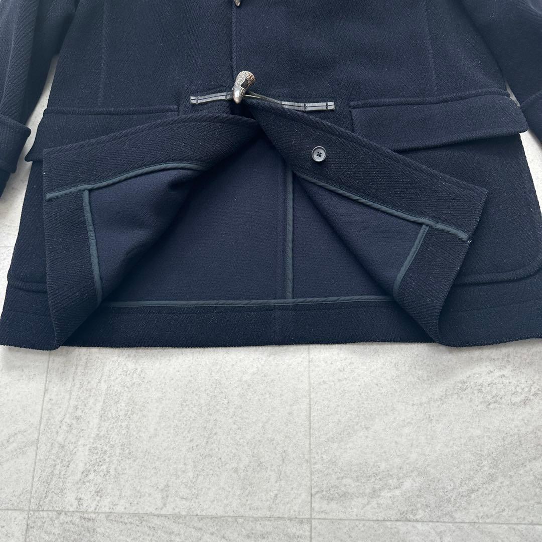 希少 LL【J.PRESS】ダッフル コート ヘリンボーン バロムブローサ 紺