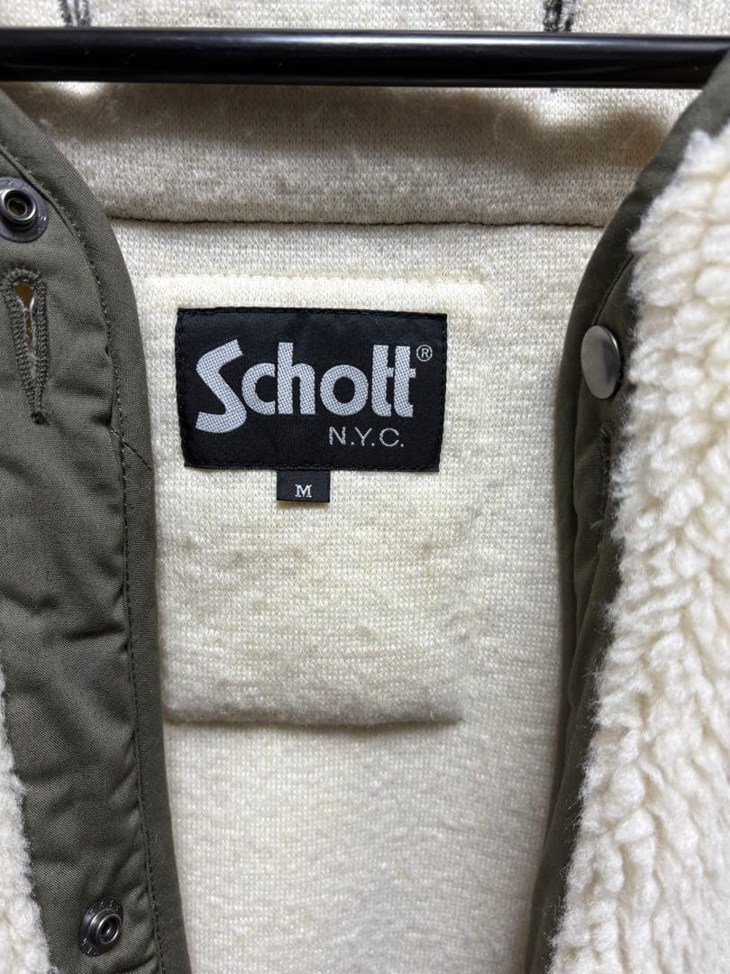 Schott モッズコート オリーブ色