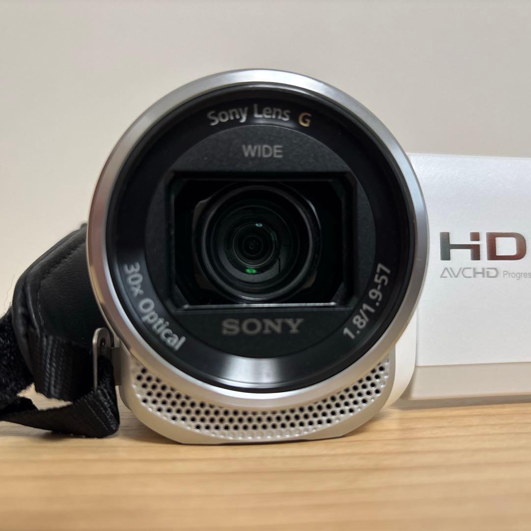 【美品】SONY HDR-CX680 ホワイト 64GB内蔵メモリ ハンディカム