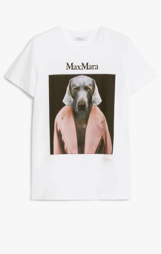 【新品未使用タグ付‼️】最終値下げMAX MARA 大人気コットン 犬　Tシャツ