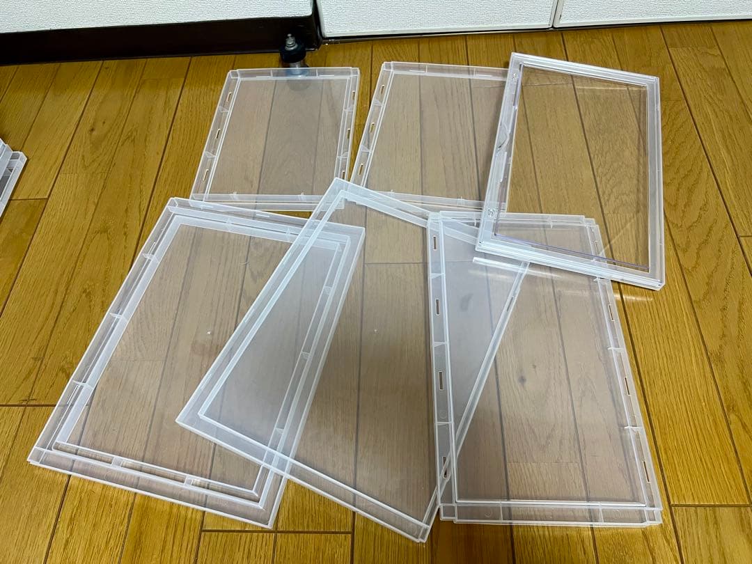 八番屋 シューズボックス スニーカーボックス 半透明 6個セット