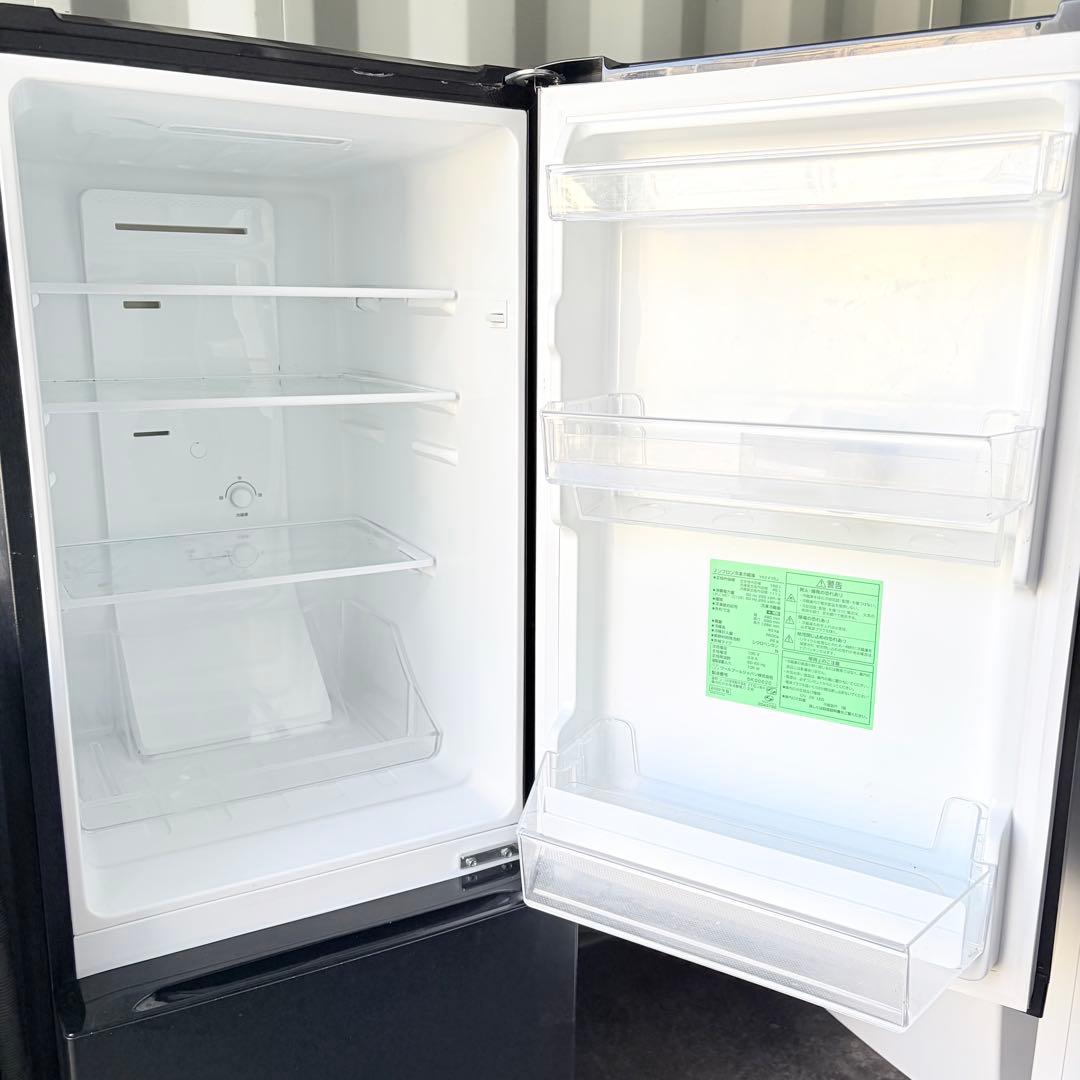 運搬取付無料！シックなブラック純正メーカー家電2点セット！完動美品！新生活に！