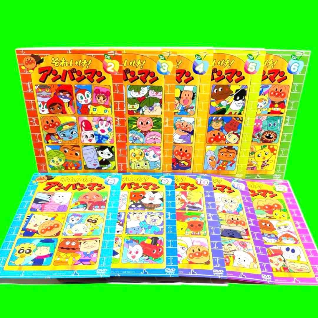 ケース付 それいけ！アンパンマン ‘02 DVD 全12巻 全巻セット