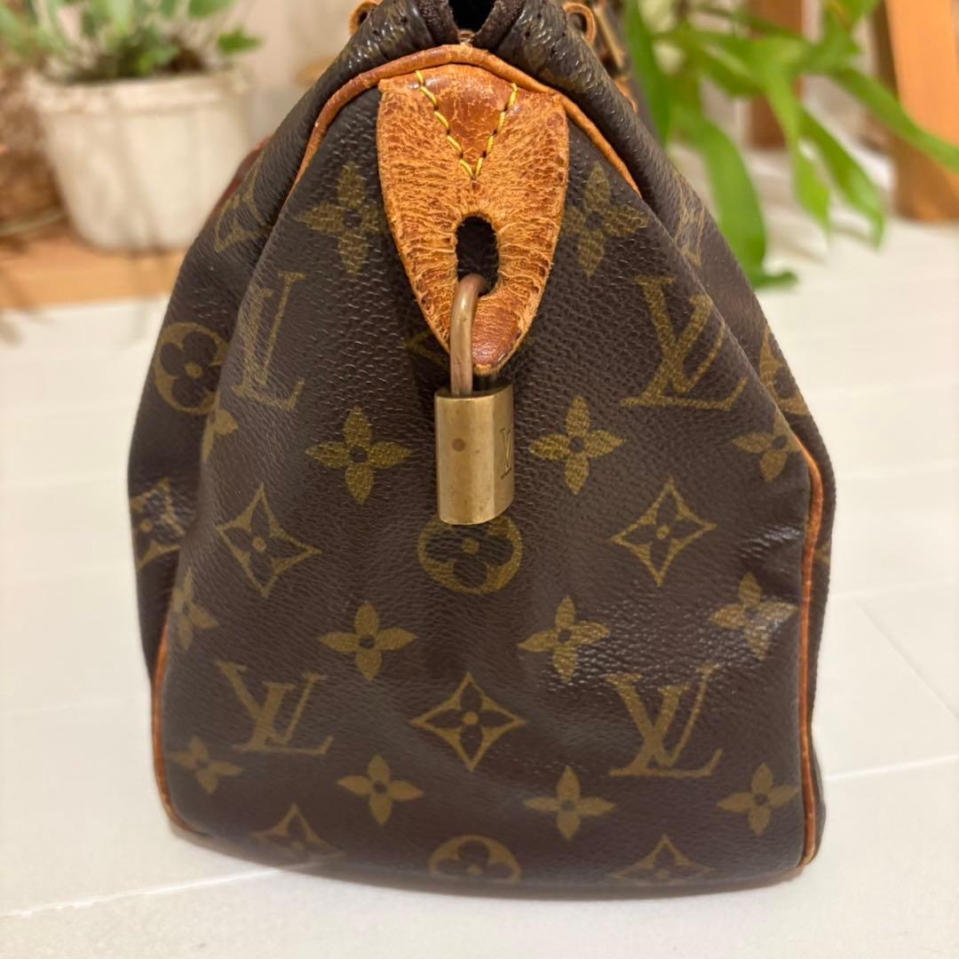 LOUIS VUITTON モノグラム スピーディ25 ロゴ ハンドバッグ
