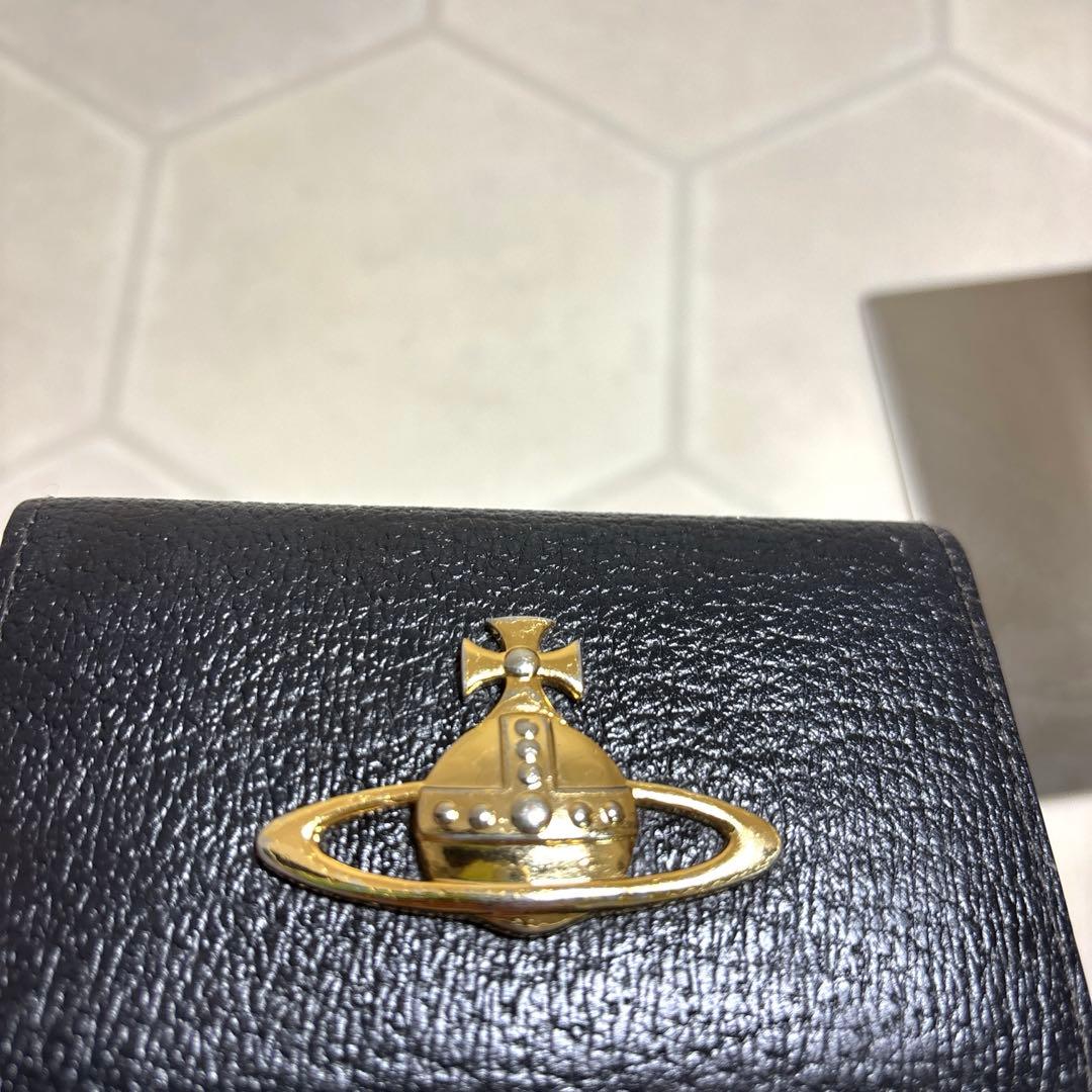 Vivienne Westwood 黒 レザー 名刺入れ　ビッグオーブ
