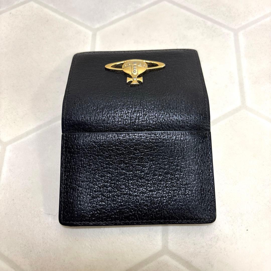 Vivienne Westwood 黒 レザー 名刺入れ　ビッグオーブ