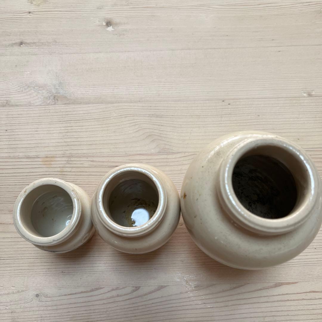 Vidal 陶器の瓶 3個セット