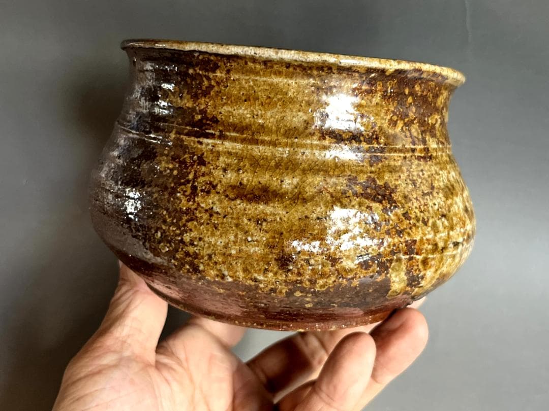 建水■備前焼き 陶古 歪み建水 お茶道具 古美術 時代物 骨董品■