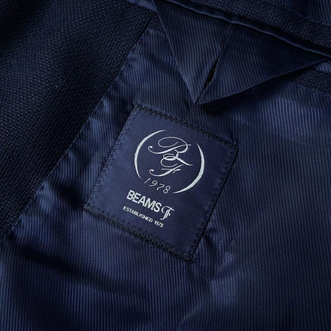 BEAMS F ビームスF オリジナルジャケット 48 ネイビー ホップサック