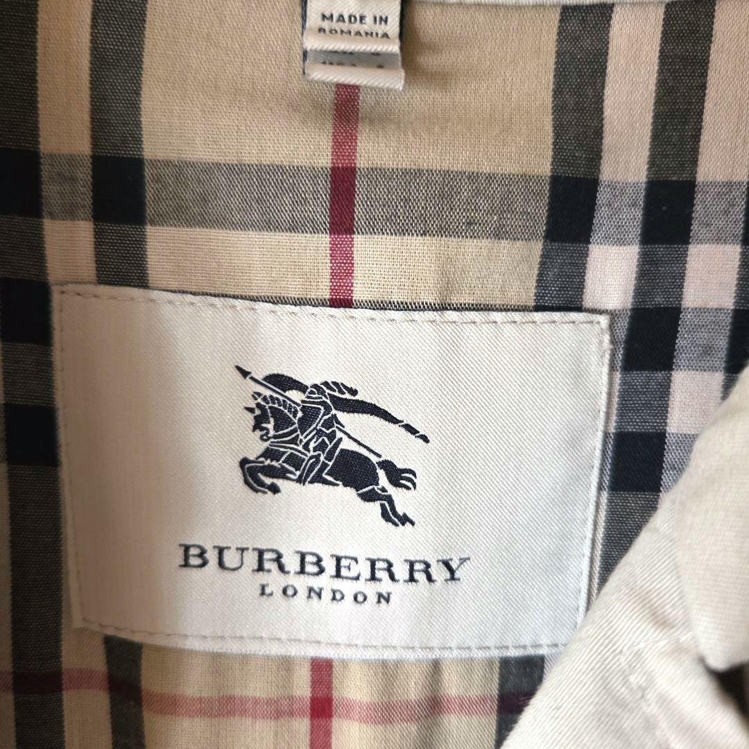 BURBERRYバーバリーロンドン☆ノバチェック ベルト付トレンチコート 銀釦