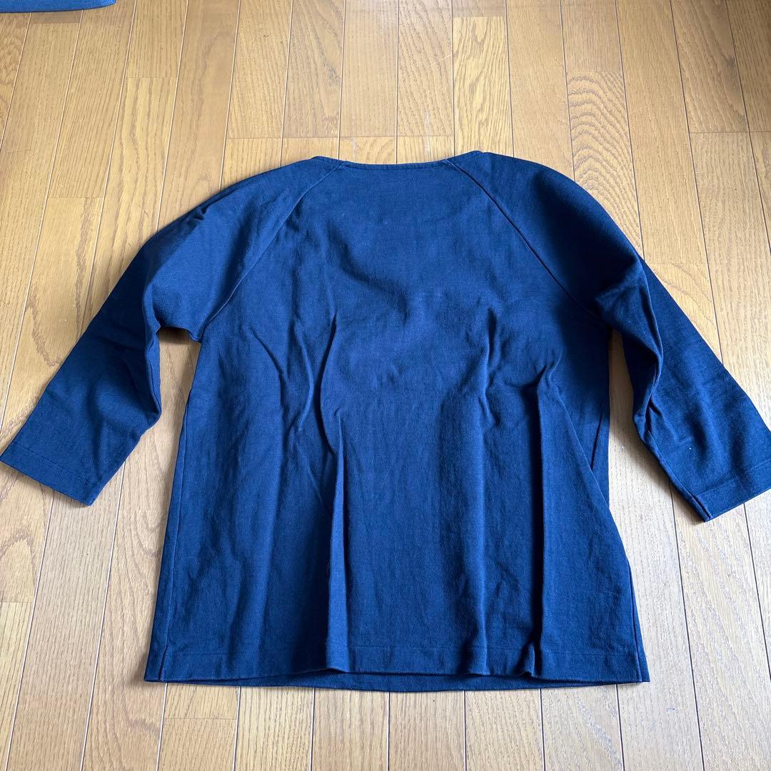 わざわざ パン屋のTシャツ yohaku ネイビー サイズ3