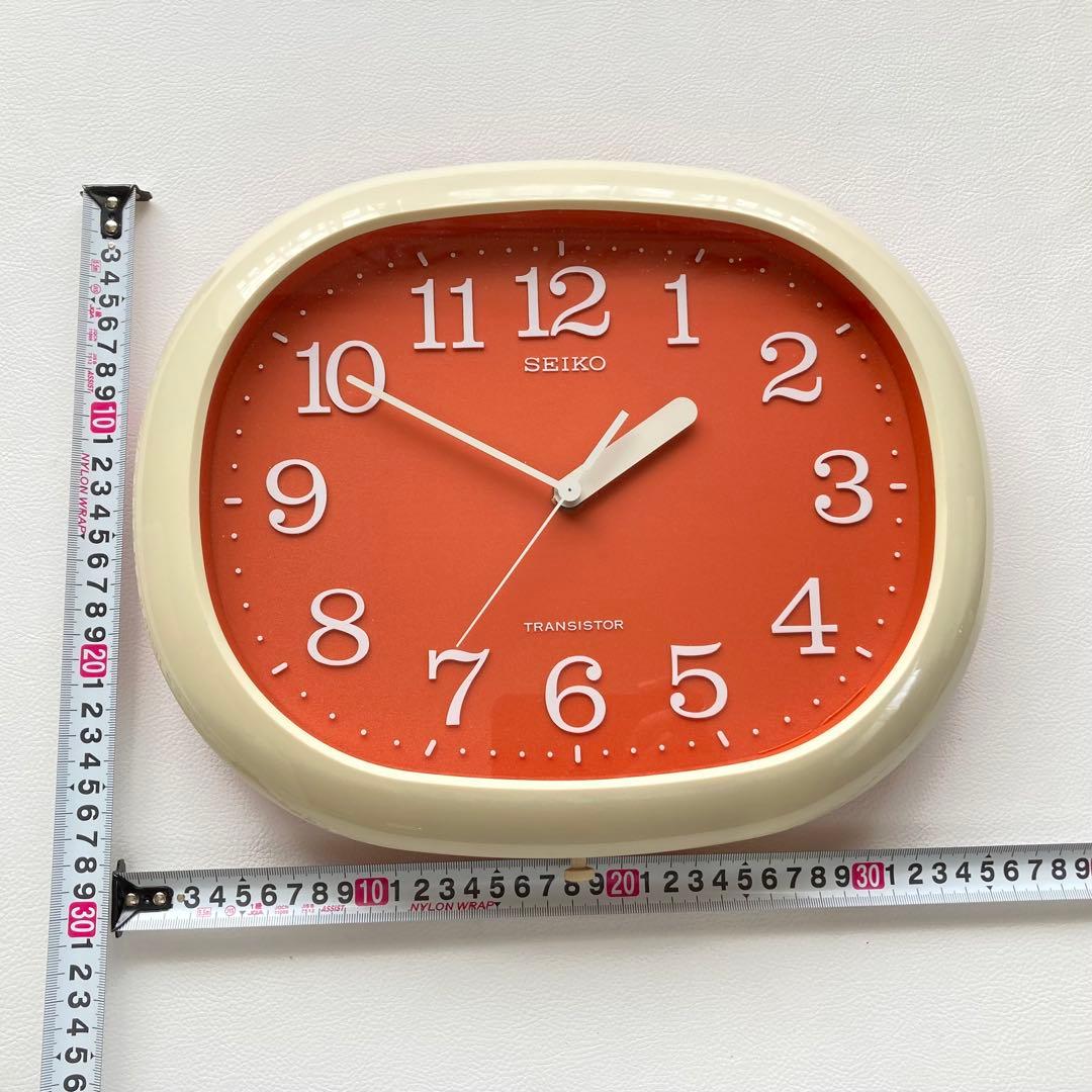 SEIKO 掛時計 トランジスタ スペースエイジ オレンジ ポップ レトロ