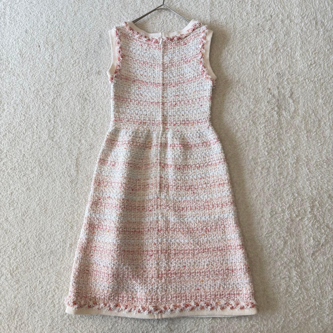ルネ Rene ツイード ニット ワンピース 入園 入学 34 未使用級 日本製