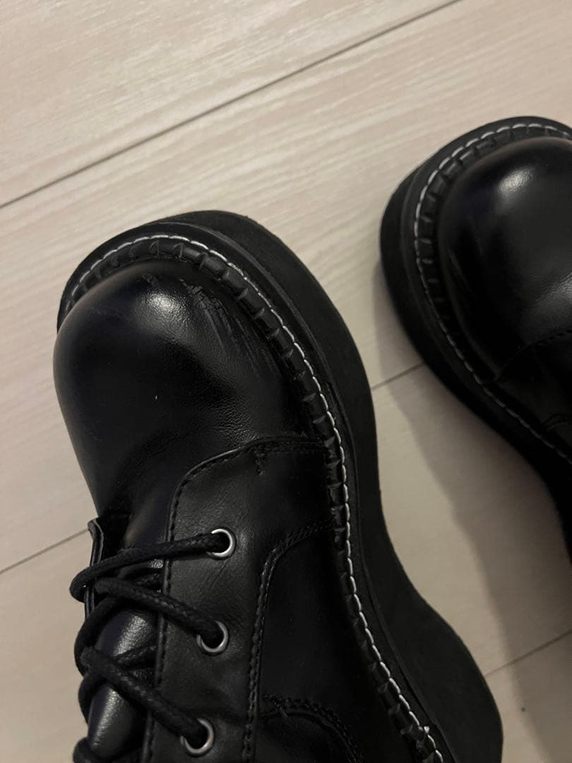 Demonia ニーハイブーツ　Blk Str Vegan Leather