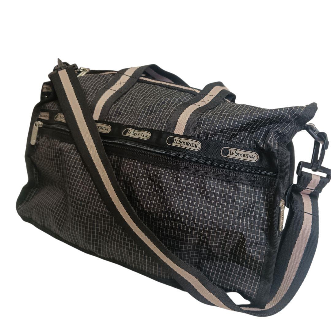 runa様 LeSportsac 希少品 ボストンバッグ 黒 ポーチ付 2way