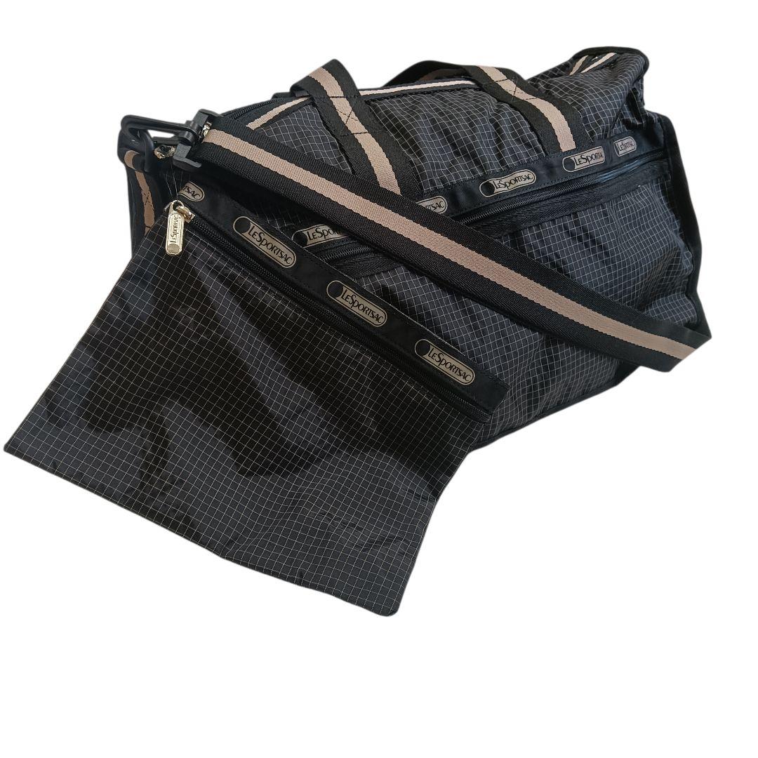 runa様 LeSportsac 希少品 ボストンバッグ 黒 ポーチ付 2way