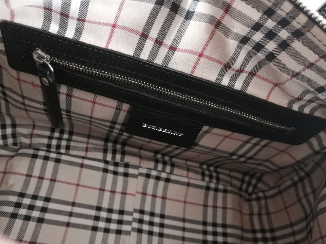 ☆美品☆Burberry ブラックレザー ボストンバッグ